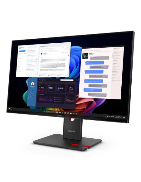 Lenovo Thinkvision T27Ud-40 27"Uhd Ips 60Hz 350Nits Ag Usb Hdmi Dp Rj45 Eclipse Black 3Y Onsite