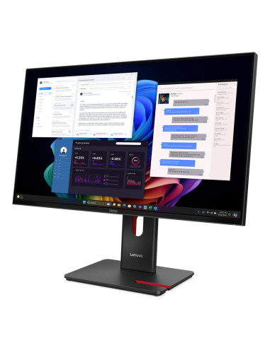 Lenovo Thinkvision T27Ud-40 27"Uhd Ips 60Hz 350Nits Ag Usb Hdmi Dp Rj45 Eclipse Black 3Y Onsite