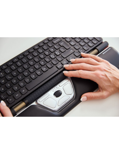 Contour Design Rollermouse Czerwony, Przewodowy, Usb Type-C, 2800 Dpi, Srebrny
