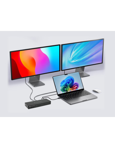 Stacja Dokująca Conceptronic 13-1 Usb-C- Hdmi/2Xusb-A/2Xusb-C/+ 96W Bk