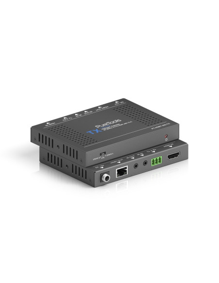 Puretools Pt-Hdbt-200 Przedłużacz Av Nadajnik I Odbiornik Av Czarny