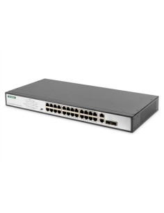 Digitus Dn-95343 Przełącznik Sieciowy Nie Zarządzany Fast Ethernet (10/100) Obsługa Poe 1U Czarny, Srebrny 2