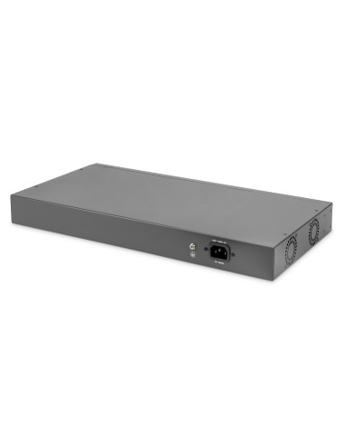 Digitus Dn-95343 Przełącznik Sieciowy Nie Zarządzany Fast Ethernet (10/100) Obsługa Poe 1U Czarny, Srebrny