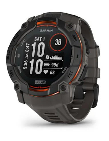Garmin Instinct 3 Solar 3,3 Cm (1.3") Mip 50 Mm Cyfrowy 176 X 176 Px Ekran Dotykowy Czarny Gps