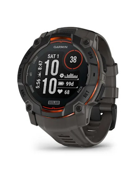 Garmin Instinct 3 Solar 3,3 Cm (1.3") Mip 50 Mm Cyfrowy 176 X 176 Px Ekran Dotykowy Czarny Gps