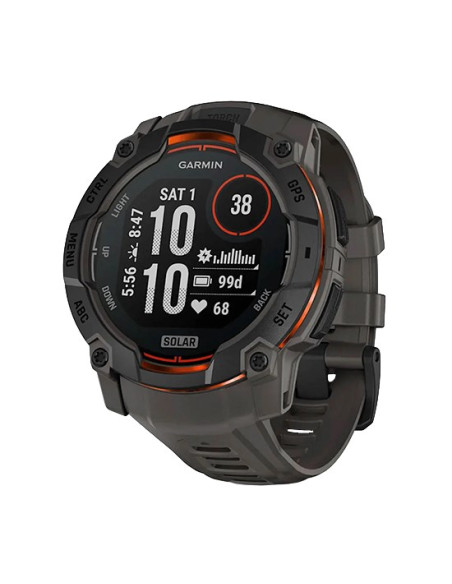 Garmin Instinct 3 Solar 3,3 Cm (1.3") Mip 50 Mm Cyfrowy 176 X 176 Px Ekran Dotykowy Czarny Gps