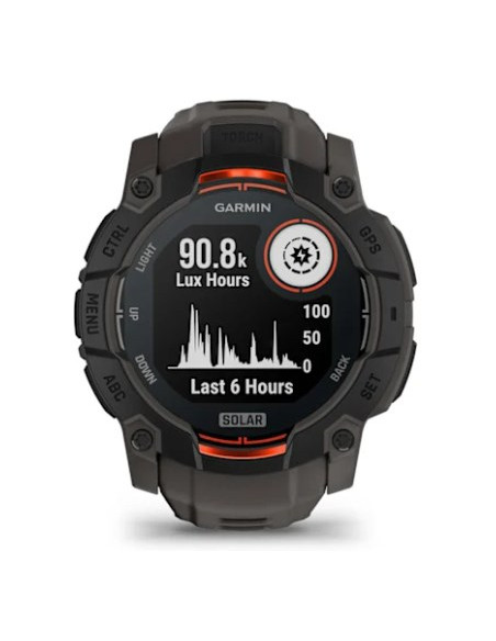 Garmin Instinct 3 Solar 3,3 Cm (1.3") Mip 50 Mm Cyfrowy 176 X 176 Px Ekran Dotykowy Czarny Gps