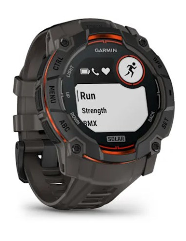 Garmin Instinct 3 Solar 3,3 Cm (1.3") Mip 50 Mm Cyfrowy 176 X 176 Px Ekran Dotykowy Czarny Gps
