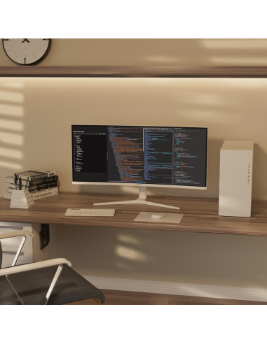 Monitor Zakrzywiony Japannext 86,4Cm Jn-Ips340Uwqhd60C-C65W-Hs-W