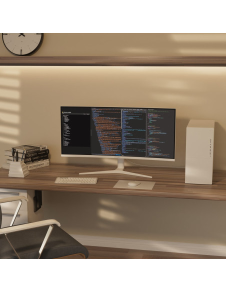 Monitor Zakrzywiony Japannext 86,4Cm Jn-Ips340Uwqhd60C-C65W-Hs-W