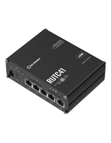 Teltonika Rutc41 Router Bezprzewodowy Gigabit Ethernet Dual-Band (2.4 Ghz/5 Ghz) 5G Czarny