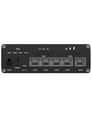 Teltonika Rutc41 Router Bezprzewodowy Gigabit Ethernet Dual-Band (2.4 Ghz/5 Ghz) 5G Czarny