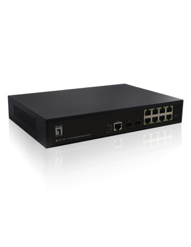 10-Portowy Zarządzalny Przełącznik Gigabitowy L2, 2X Ge Sfp Producent: Levelone (Gel-1061V2)