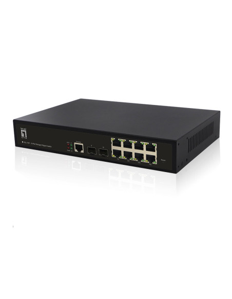 10-Portowy Zarządzalny Przełącznik Gigabitowy L2, 2X Ge Sfp Producent: Levelone (Gel-1061V2)