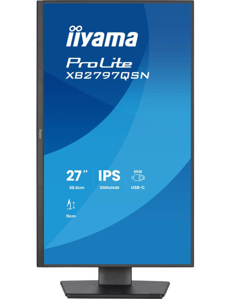 Iiyama Prolite Xb2797Qsn-B1 Monitor Komputerowy 68,6 Cm (27") 2560 X 1440 Px Quad Hd Lcd Czarny