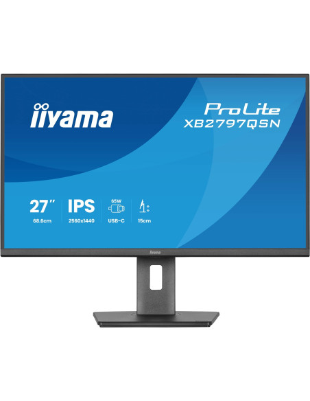 Iiyama Prolite Xb2797Qsn-B1 Monitor Komputerowy 68,6 Cm (27") 2560 X 1440 Px Quad Hd Lcd Czarny