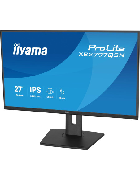 Iiyama Prolite Xb2797Qsn-B1 Monitor Komputerowy 68,6 Cm (27") 2560 X 1440 Px Quad Hd Lcd Czarny