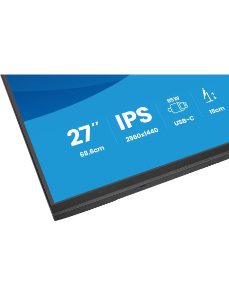 Iiyama Prolite Xb2797Qsn-B1 Monitor Komputerowy 68,6 Cm (27") 2560 X 1440 Px Quad Hd Lcd Czarny