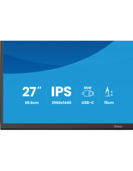 Iiyama Prolite Xb2797Qsn-B1 Monitor Komputerowy 68,6 Cm (27") 2560 X 1440 Px Quad Hd Lcd Czarny