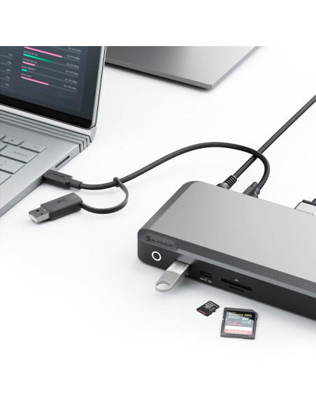 Alogic Dx3 Przewodowa Usb 3.2 Gen 1 (3.1 Gen 1) Type-C Czarny, Szary