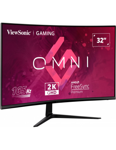 Viewsonic Vx Series Vx3218C-2K Monitor Komputerowy 81,3 Cm (32") 2560 X 1440 Px Quad Hd Led Czarny