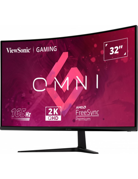 Viewsonic Vx Series Vx3218C-2K Monitor Komputerowy 81,3 Cm (32") 2560 X 1440 Px Quad Hd Led Czarny