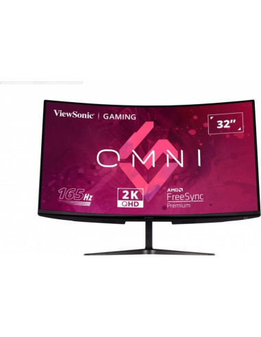Viewsonic Vx Series Vx3218C-2K Monitor Komputerowy 81,3 Cm (32") 2560 X 1440 Px Quad Hd Led Czarny