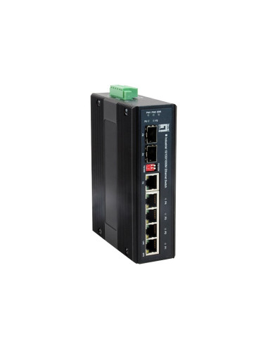 Przełącznik Levelone Industrial Gb 6-Portowy/Ip30+Din 1Gbps