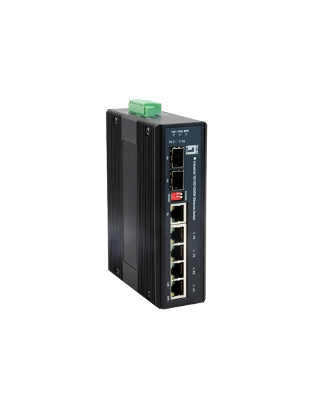 Przełącznik Levelone Industrial Gb 6-Portowy/Ip30+Din 1Gbps