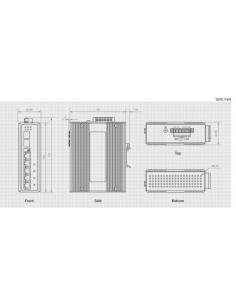 Przełącznik Levelone Industrial Gb 6-Portowy/Ip30+Din 1Gbps 2