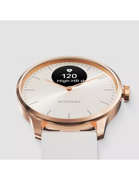 Zegarek Withings Scanwatch Light - Zegarek Z Funkcją Ekg, Pomiarem Pulsu I Spo2 Oraz Mierzeniem Aktywności Fizycznej I Snu (37Mm