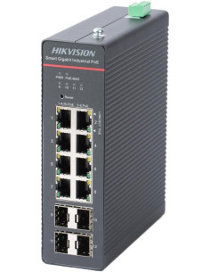 Switch Hikvision Ds-3T1512Hp-Si-8P4Fkit(240W) Linkvu 2
