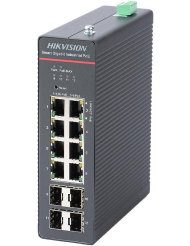 Switch Hikvision Ds-3T1512Hp-Si-8P4Fkit(240W) Linkvu