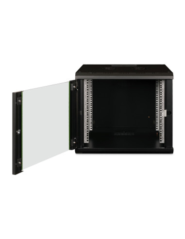 Digitus Szafa Sieciowa Wisząca Unique 19" 9U Rack 600X600, Drzwi Szyba, Czarny, Niedzielona, Złożona, 100Kg