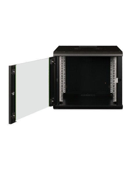 Digitus Szafa Sieciowa Wisząca Unique 19" 9U Rack 600X600, Drzwi Szyba, Czarny, Niedzielona, Złożona, 100Kg