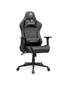 Cougar Cgr-Ao2-Glb Uniwersalny Fotel Dla Gracza Obite Siedzisko Czarny, Złoto 2