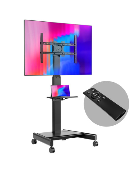 Onkron Ts1552E Mobilny Stojak Obrotowo-Nachylny Do Ekranu 43"-75" Maks 70 Kg Czarny