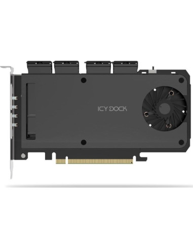 Icy Dock Adapter 4 X M.2 Nvme Ssd Mobile Rack Adapter Card F