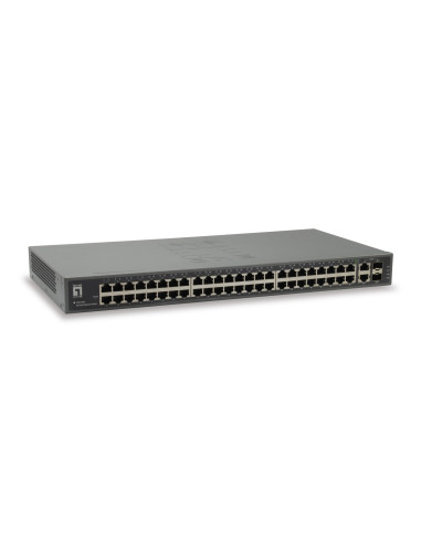 Przełącznik Levelone Fgu-5021 - Niezarządzalny - 48 X 10/100 + 2 X Combo Gigabit Sfp - Możliwość Montażu W Szafie