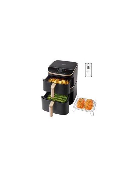 Cosori Turbo Tower Pro Smart Pojedyńczy 10,8 L Autonomiczny 2630 W Frytkownica Na Gorące Powietrze Czarny, Złoto
