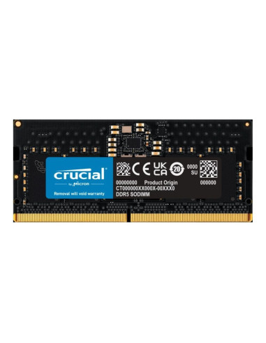 Crucial Ct24G56C46S5 Moduł Pamięci 24 Gb 1 X 24 Gb Ddr5 262-Pin So-Dimm Korekcja Ecc