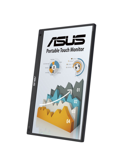 Asus Zenscreen Mb16Aht 39,6 Cm (15.6") 1920 X 1080 Px Full Hd Ekran Dotykowy Czarny