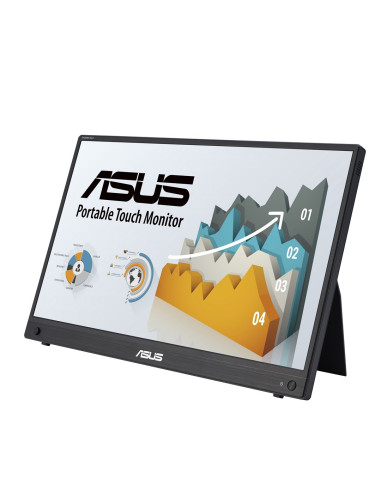 Asus Zenscreen Mb16Aht 39,6 Cm (15.6") 1920 X 1080 Px Full Hd Ekran Dotykowy Czarny