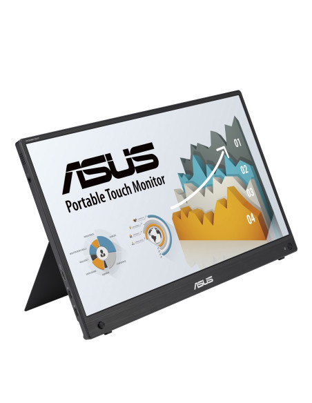 Asus Zenscreen Mb16Aht 39,6 Cm (15.6") 1920 X 1080 Px Full Hd Ekran Dotykowy Czarny