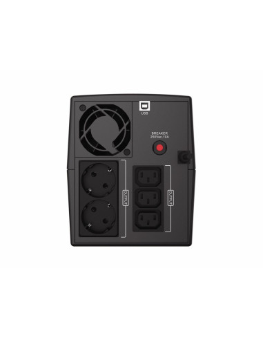 Zasilacz Awaryjny Ups Conceptronic 1500Va/900W/2Xschuko/3Xiec/Usb/Rj45/Avr Bk
