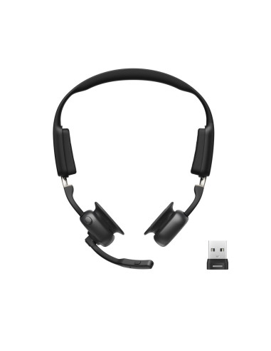 Shokz C610-Aa-Bk Słuchawki/Zestaw Słuchawkowy Bezprzewodowy Nauszny Biuro/Centrum Telefoniczne Usb Typu-A Bluetooth Czarny