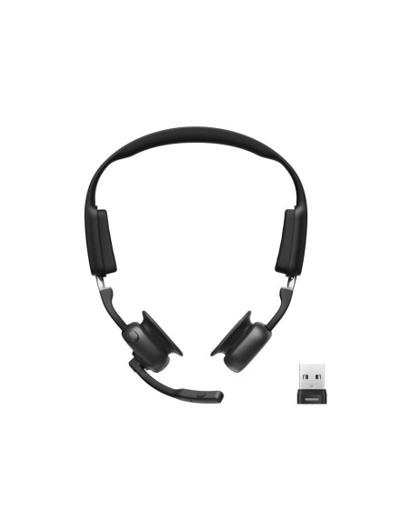 Shokz C610-Aa-Bk Słuchawki/Zestaw Słuchawkowy Bezprzewodowy Nauszny Biuro/Centrum Telefoniczne Usb Typu-A Bluetooth Czarny
