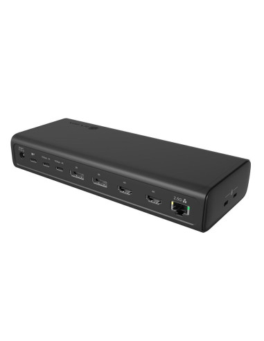 Icy Box Ib-Dk7401-Cu31 Przewodowa Usb 3.2 Gen 2 (3.1 Gen 2) Type-C Czarny