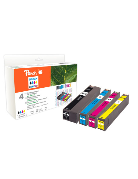 Peach Pi300-750 Nabój Z Tuszem 4 Szt. Zamiennik Wysoka (Xl) Wydajność Czarny, Cyjan, Purpurowy, Żółty