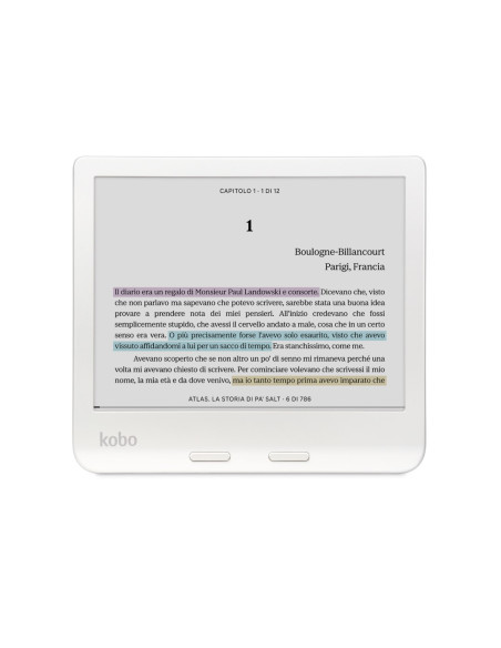 Czytnik E-Booków Rakuten Kobo Libra Colour Ekran Dotykowy 32Gb Wi-Fi Biały N428-Ku-Wh-K-Ck